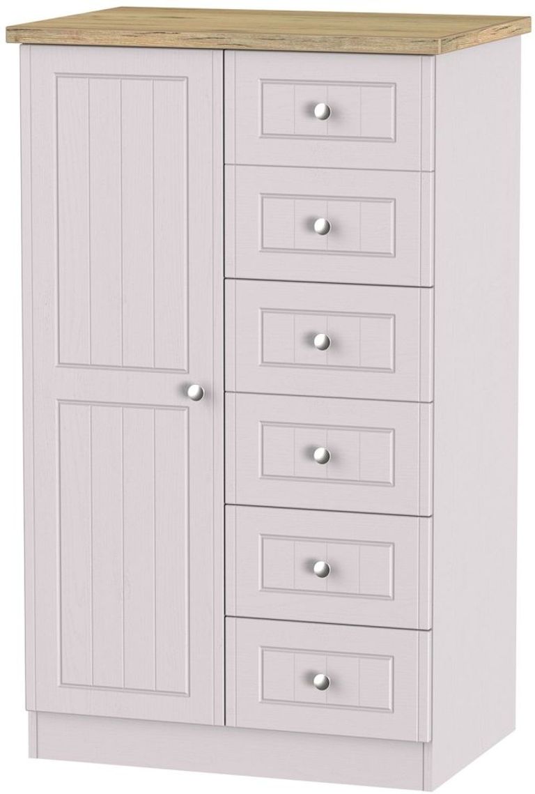 Vienna Cashmere 1 Door Midi Wardrobe
