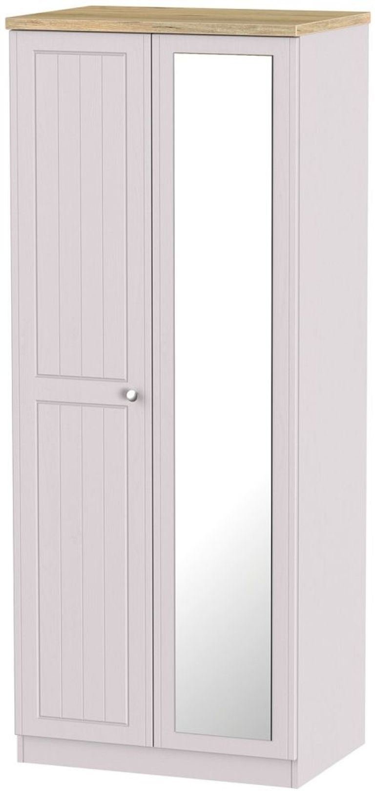 Vienna Cashmere 2 Door Wardrobe - 1 Mirror