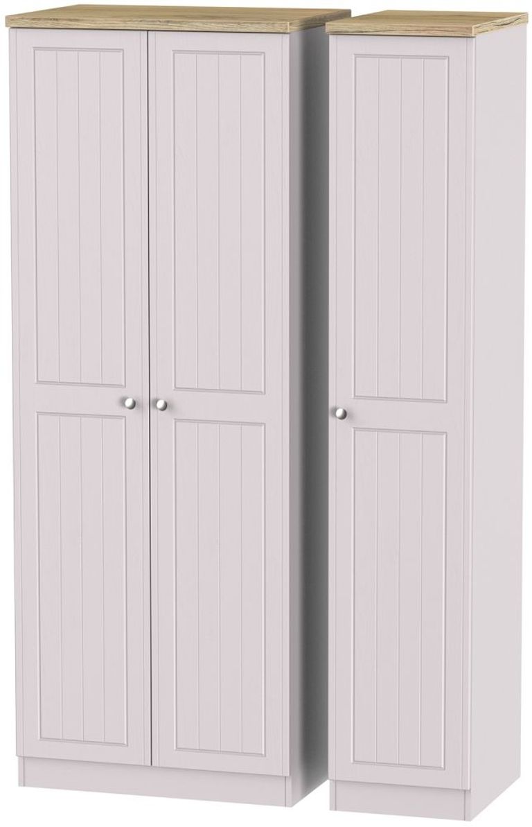 Vienna Cashmere 3 Door Tall Triple Wardrobe