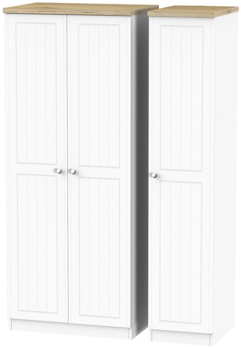 Vienna Porcelain 3 Door Triple Wardrobe