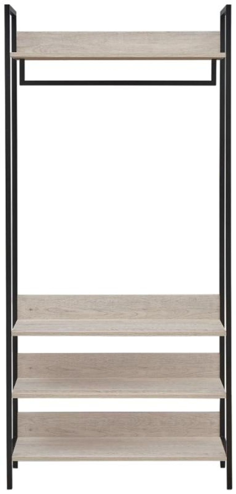 Warren 4 Shelves Wide Open Wardrobe - Variant Available
