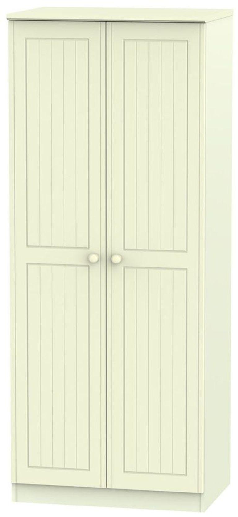 Warwick Cream 2 Door Plain Wardrobe