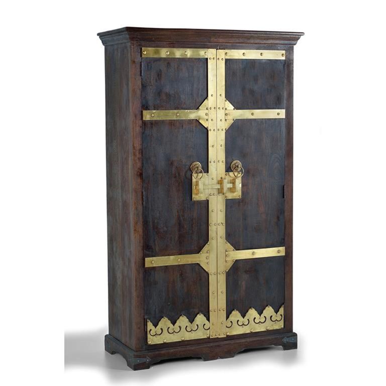 Waverly Wardrobe - 2 Door - Dark Walnut - Mango Wood
