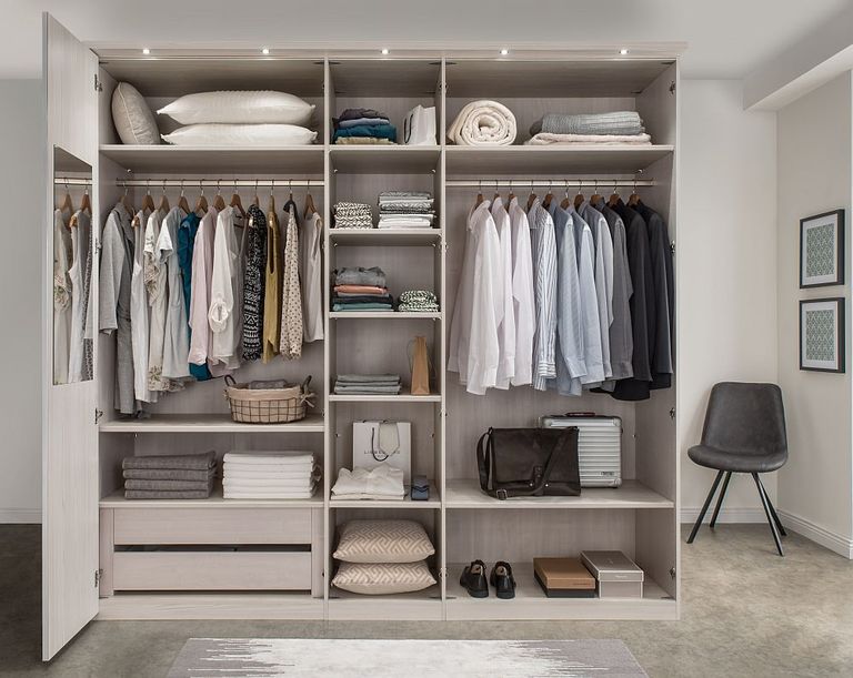 All In Wardrobe - 5 Door - Polar Larch and Grey