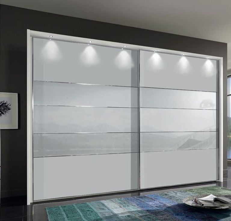 Arco Sliding Wardrobe - 2 Door - White