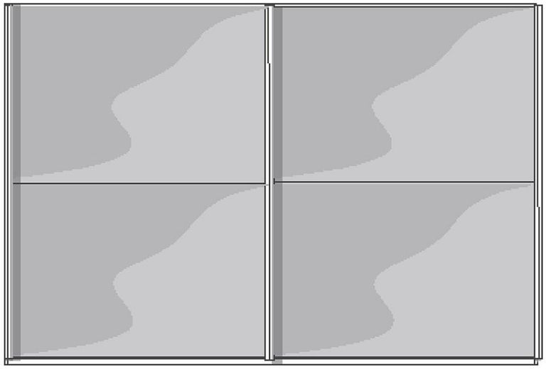 Berlin Sliding Wardrobe - 2 Door - White Glass