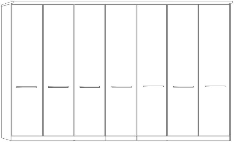 Dakar 2 Wardrobe - 6 Door - Rustic Oak