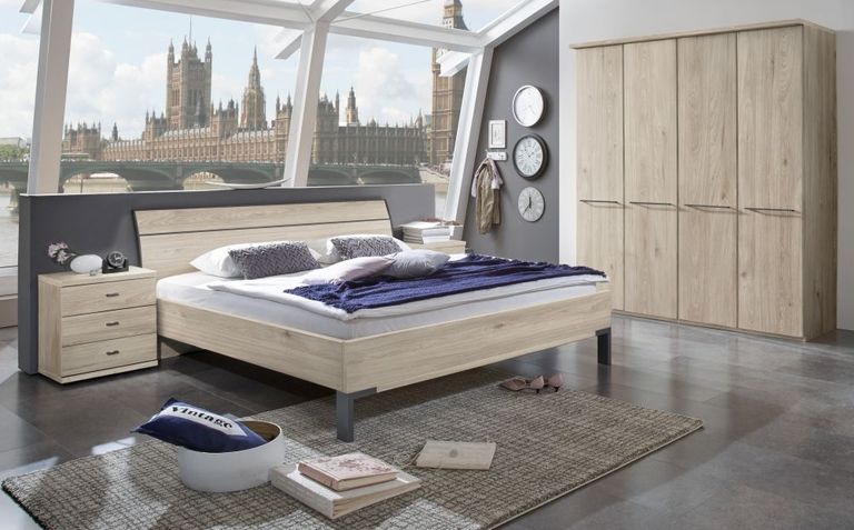 Dakar 2 Wardrobes - Cornice and Slate Handles - Variation Available