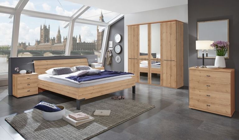 Dakar 2 Wardrobes - Cornice and Slate Handles - Variation Available