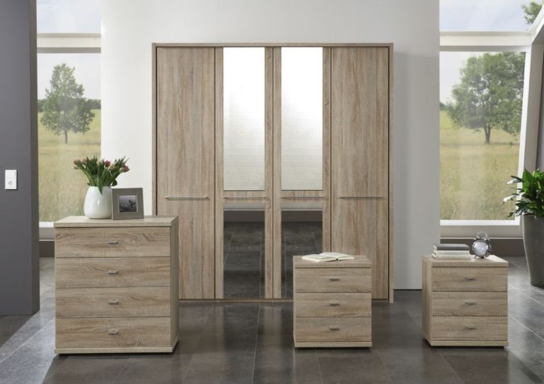 Dakar 2 Wardrobes - Passepartout and Silver Handles - Variation Available