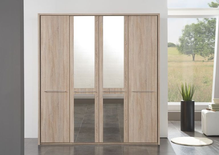 Dakar 2 Wardrobes - Passepartout and Silver Handles - Variation Available