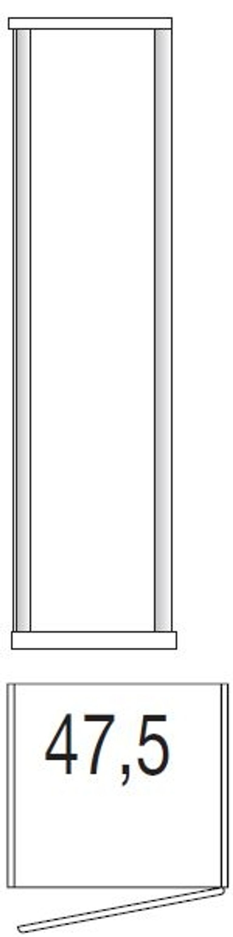 Luxor 3+4 Wardrobe - Single Door - Rustic Oak - LH