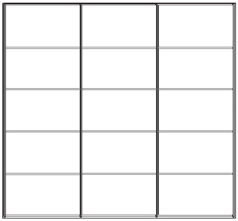 Westside Sliding Wardrobe - 3 Door - White