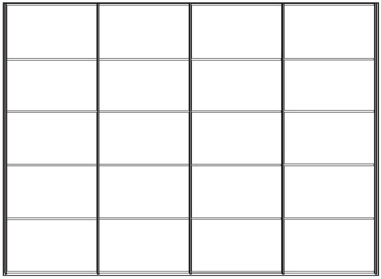 Westside Sliding Wardrobe - 4 Door - White - 400cm