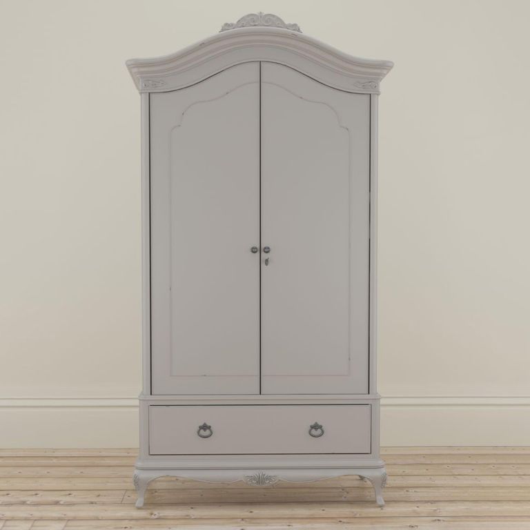 Etienne Wardrobe - 2 Door - 1 Drawer - Grey