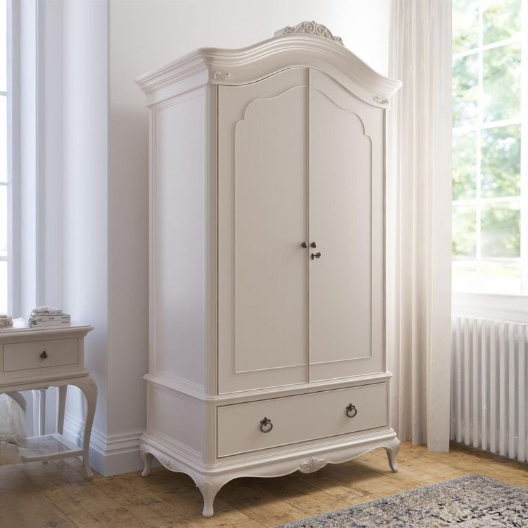 Ivory Wardrobe - 2 Door - 1 Drawer