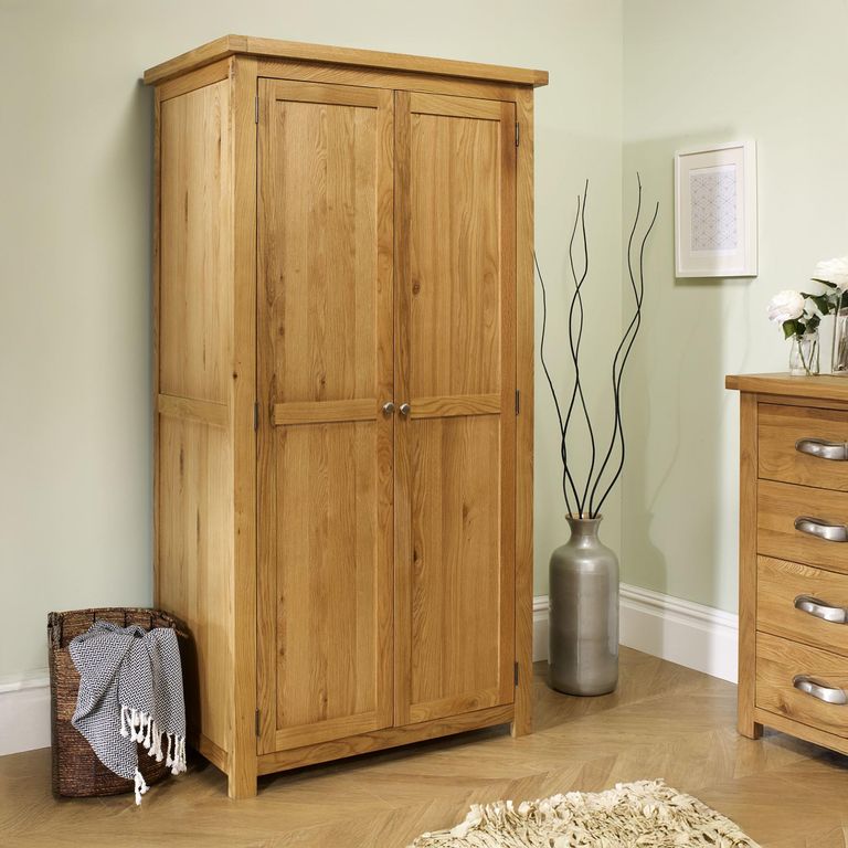 Woburn Wardrobe - 2 Door - Rustic Oak