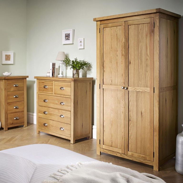 Woburn Wardrobe - 2 Door - Rustic Oak