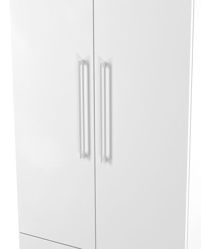 Worcester White 2 Door 2 Drawer Tall Wardrobe