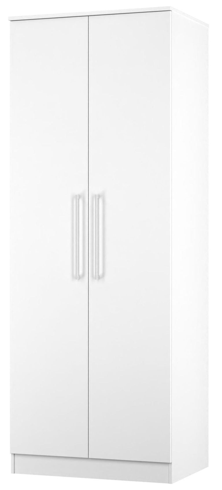 Worcester White 2 Door Plain Tall Wardrobe