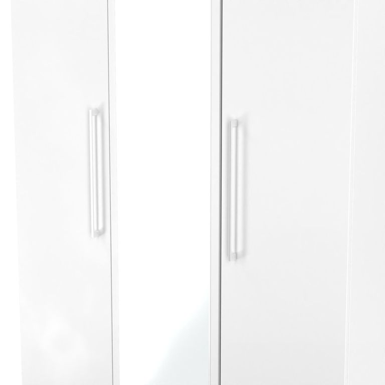 Worcester White 3 Door Mirror Tall Triple Wardrobe