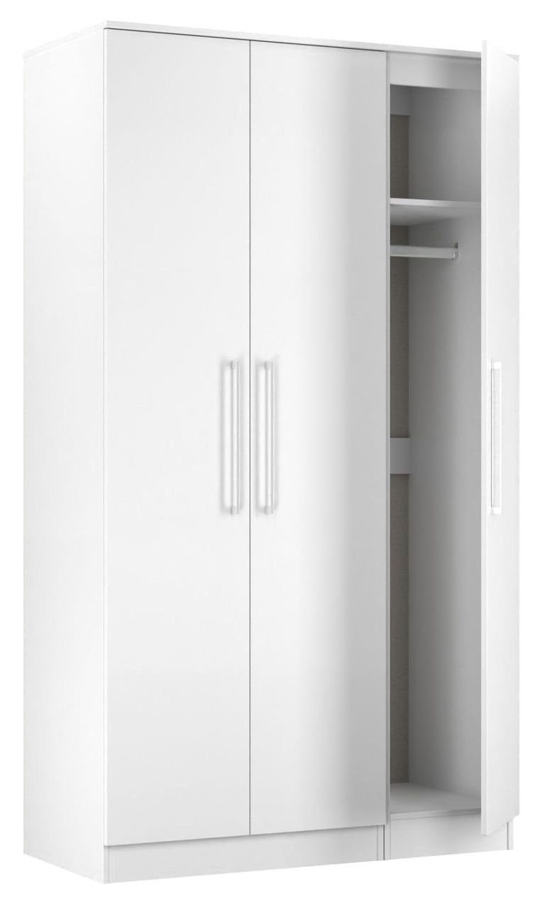 Worcester White 3 Door Tall Triple Wardrobe