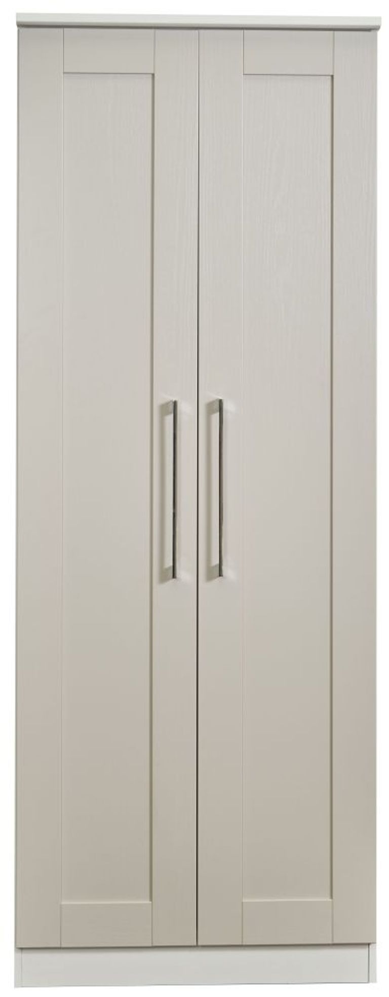 York Cashmere 2 Door Plain Tall Wardrobe