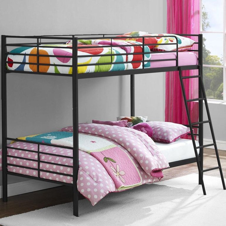 Creek Single over Single Bunk Bed in Black - 4035157UK