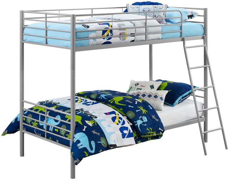 Creek Single over Single Bunk Bed in Grey - 4035159UK
