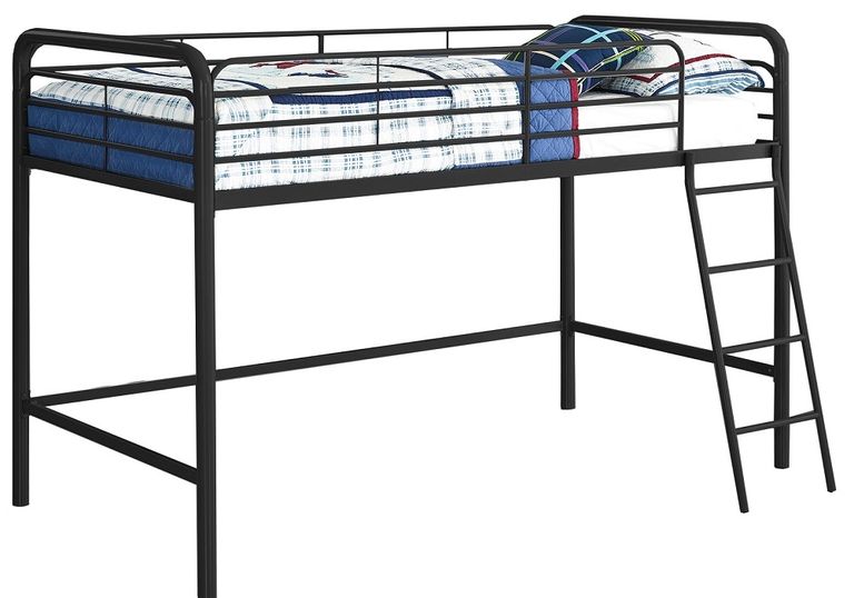 Soto Single Midsleeper Bunk Bed in Black - 4036127UK