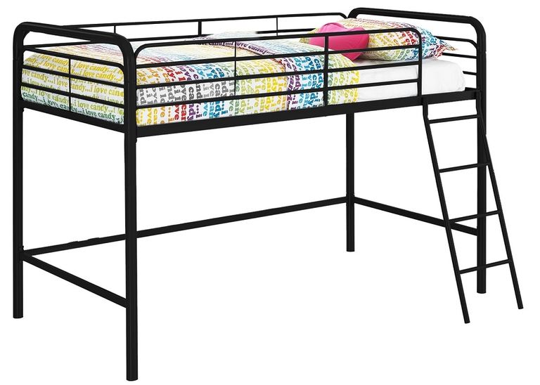 Soto Single Midsleeper Bunk Bed in Black - 4036127UK