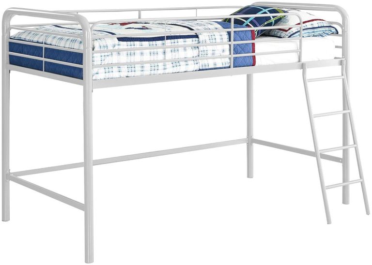 Soto Single Midsleeper Bunk Bed in White - 4036128UK