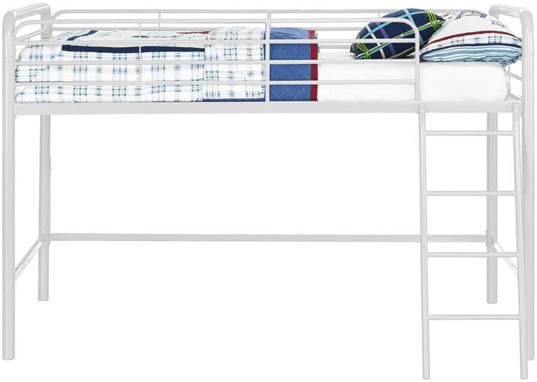 Soto Single Midsleeper Bunk Bed in White - 4036128UK