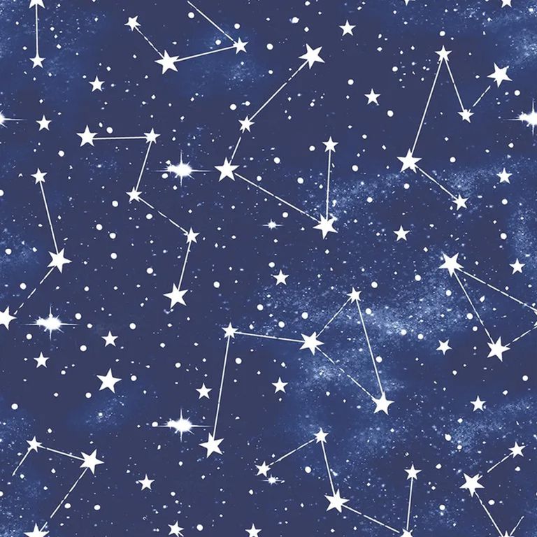 Clearance - Star Roman Blind - Print Blue - FSS16061