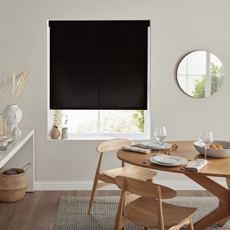 Boho Roller Blind - Black