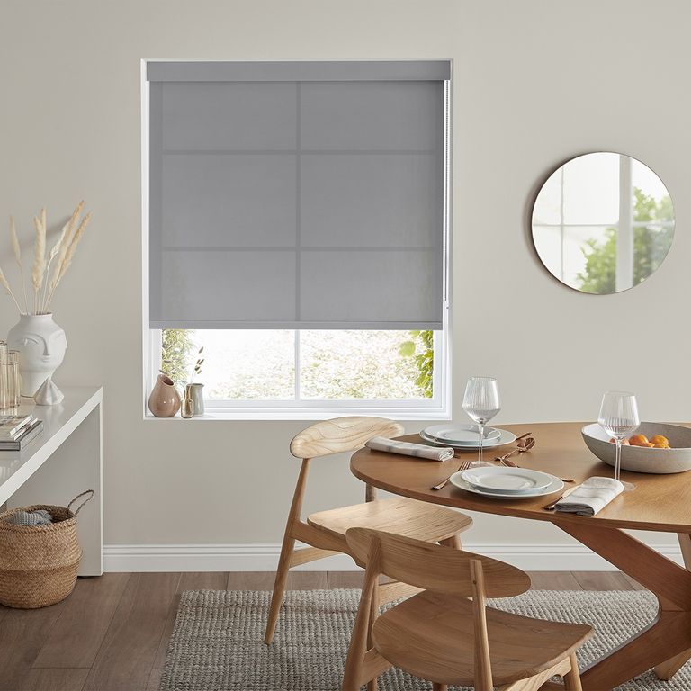 Boho Roller Blind - Fog