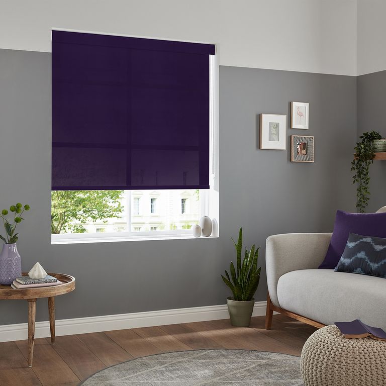 Boho Roller Blind - Grape