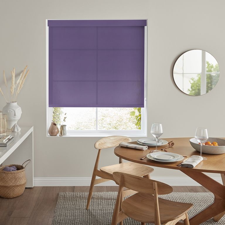 Boho Roller Blind - Plum