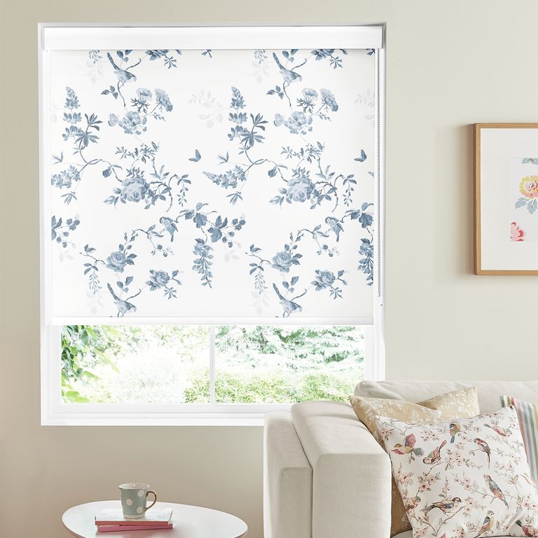 Cath Kidston Roller Blind - Birds and Roses Blue