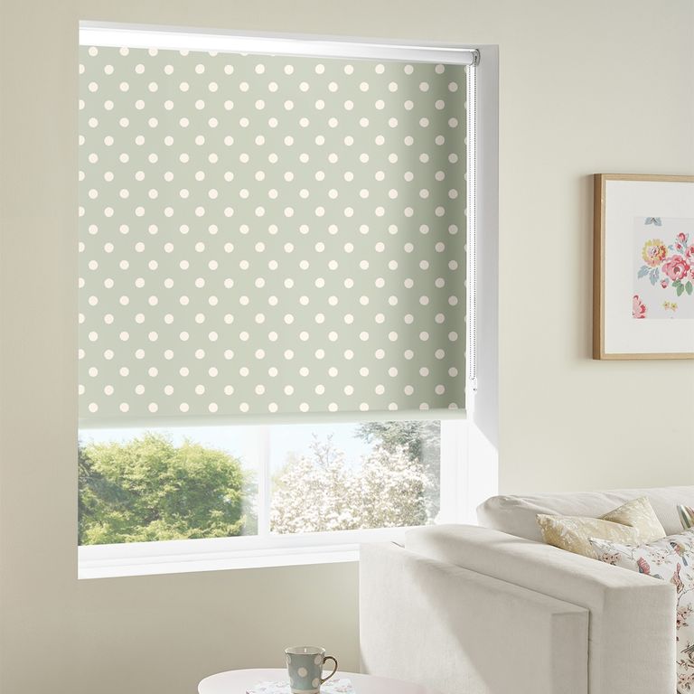Cath Kidston Roller Blind - Button Spot Aloe