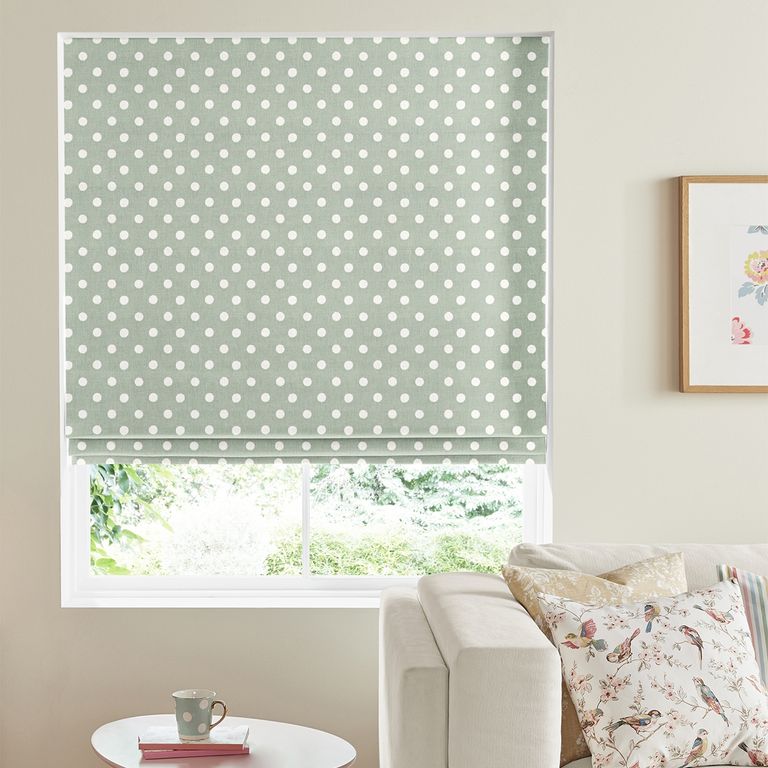 Cath Kidston Roman Blind - Button Spot Aloe