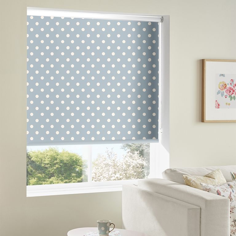 Cath Kidston Roller Blind - Button Spot Blue