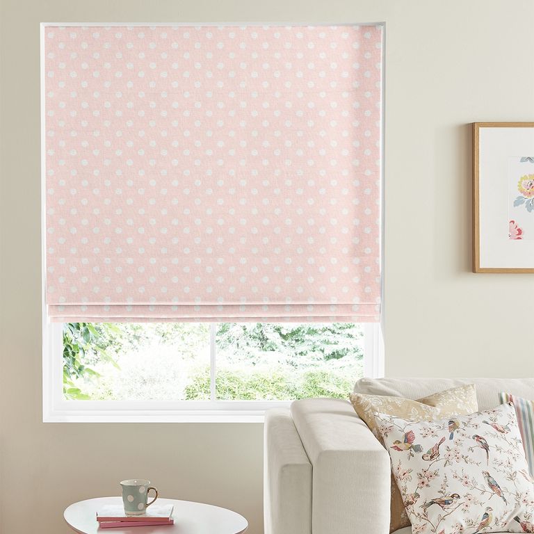 Cath Kidston Roman Blind - Button Spot Pink