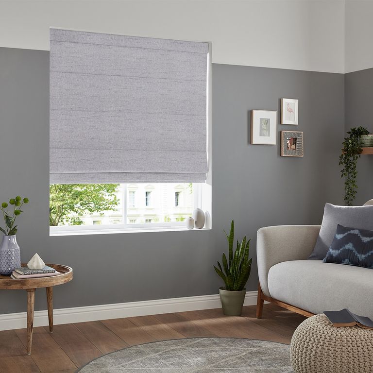 Defoe Roman Blind - Heather
