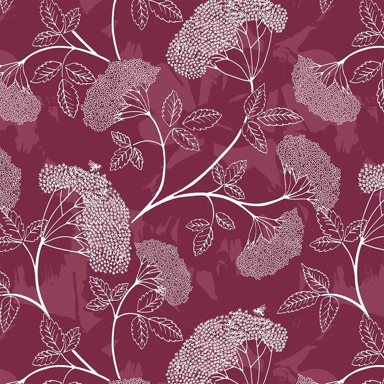 Elder Roller Blind - Raspberry