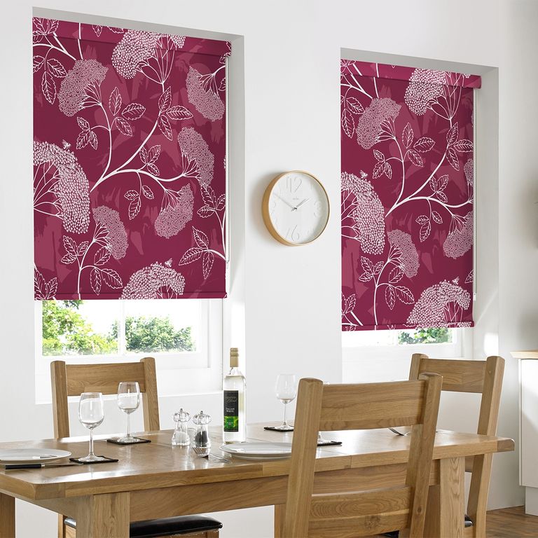 Elder Roller Blind - Raspberry