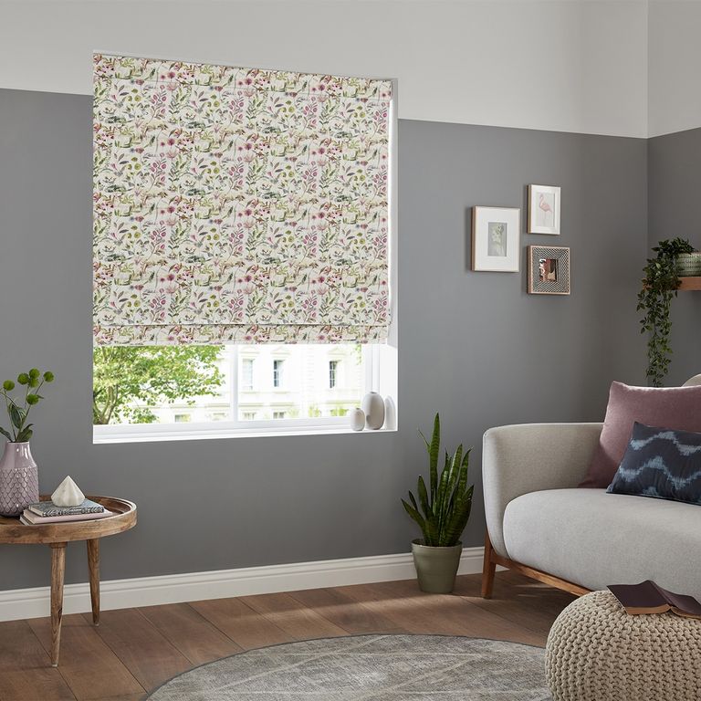 Giles Roman Blind - Fuchsia