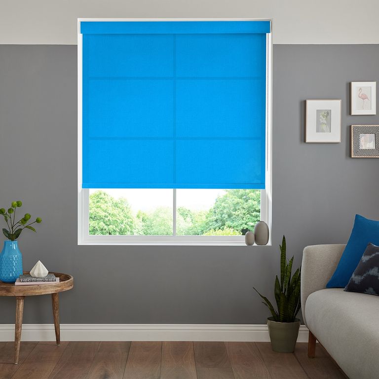 Hermoso Roller Blind - Cyan