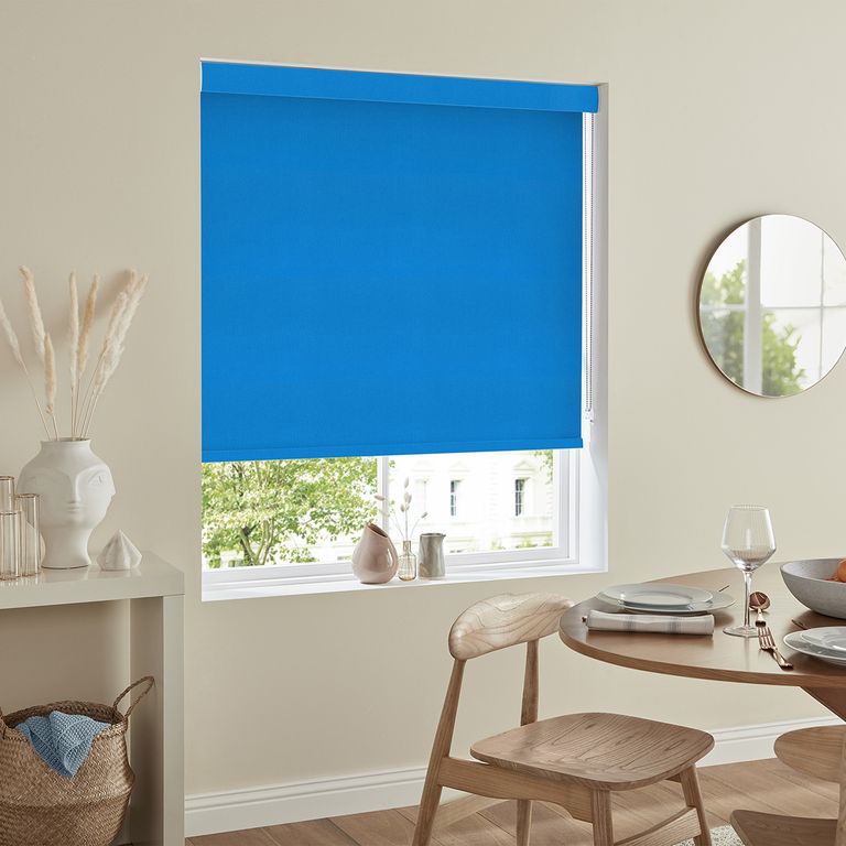 Lena Roller Blind - Cyan