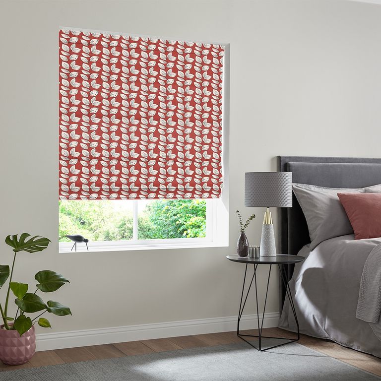 Leno Roman Blind - Ruby